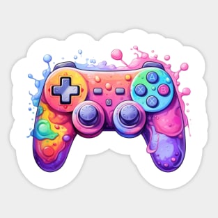 Retro Melting Gamepad #4 Sticker